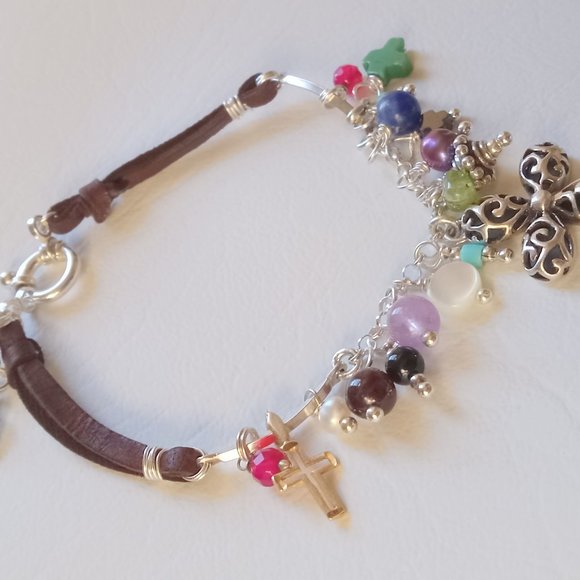 HP Best In Jewelry & Acc. 2-4 ~ Multi Semi-Precious Gemstone Bracelet - Picture 3 of 6